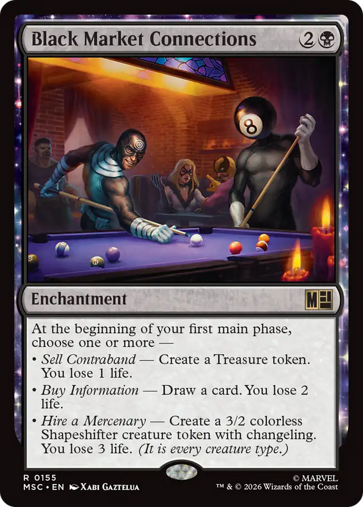 Black Market Connections [Marvel Super Heroes Commander] Magic: The Gathering