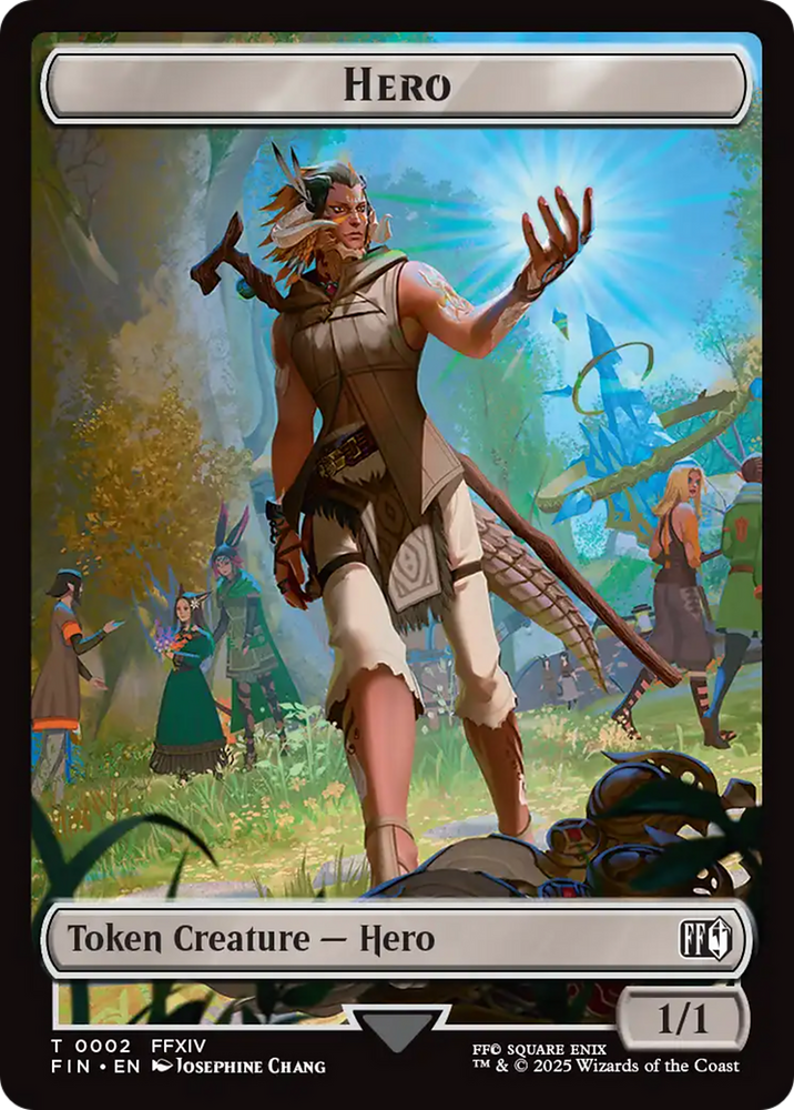 Hero (0002) // Treasure Double-Sided Token [FINAL FANTASY Tokens] Magic: The Gathering