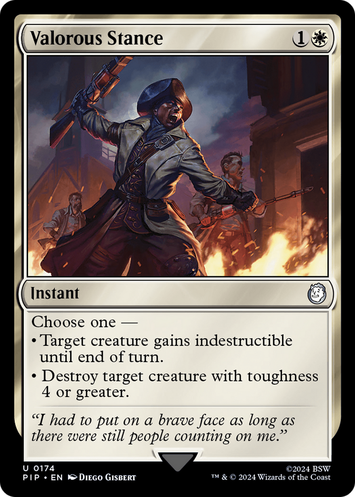 Valorous Stance [Fallout] Magic: The Gathering