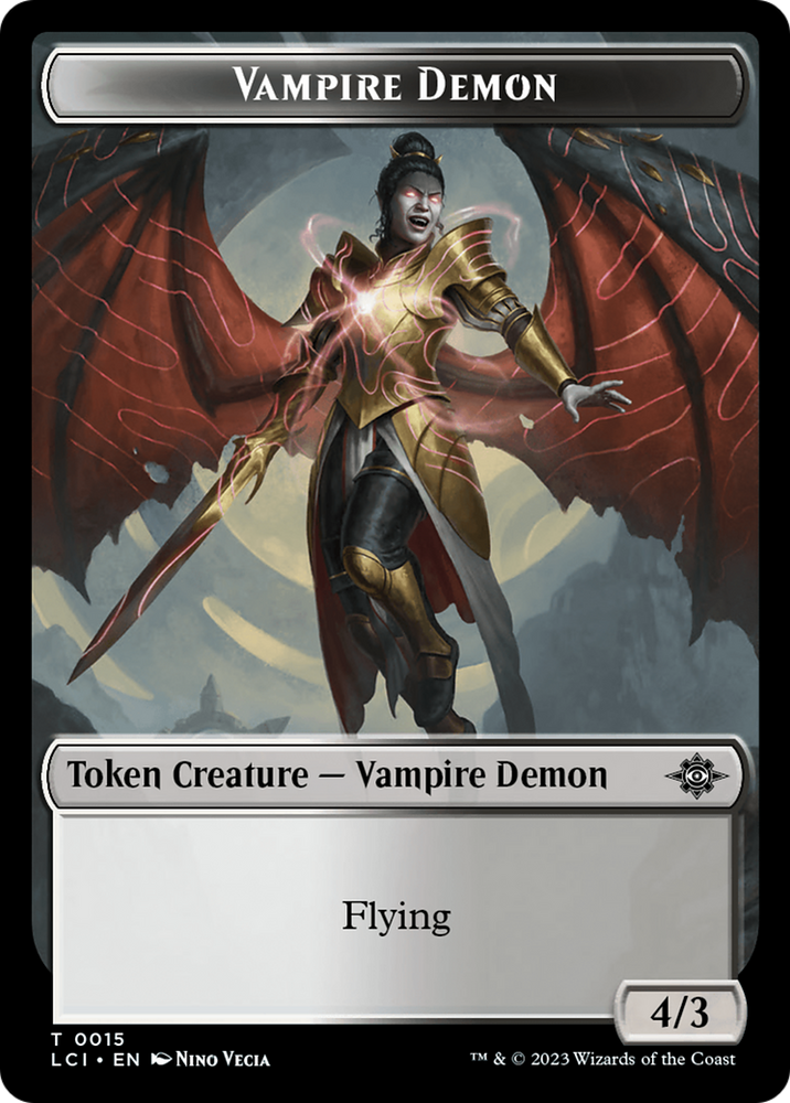 Gnome // Vampire Demon Double-Sided Token [The Lost Caverns of Ixalan Tokens] Magic: The Gathering