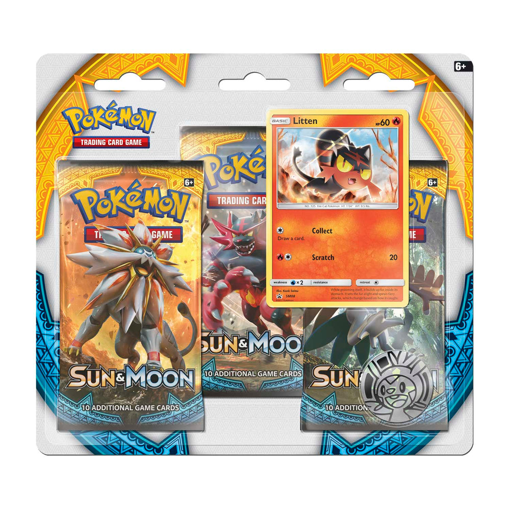 Sun & Moon - Premium 3-Pack Blister (Litten) Pokémon