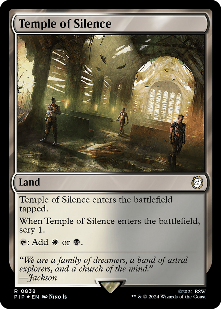 Temple of Silence (Surge Foil) [Fallout] Magic: The Gathering