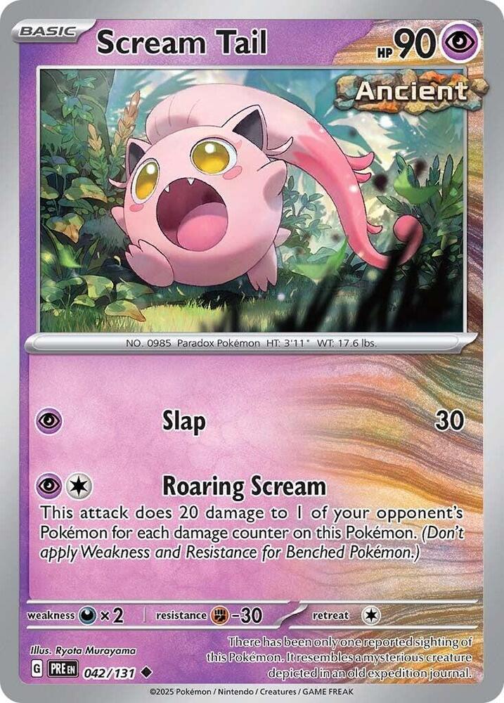 Scream Tail (042/131) [Scarlet & Violet: Prismatic Evolutions] Pokémon