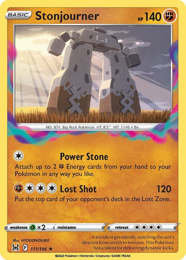 Stonjourner (111/196) [Sword & Shield: Lost Origin] Pokémon