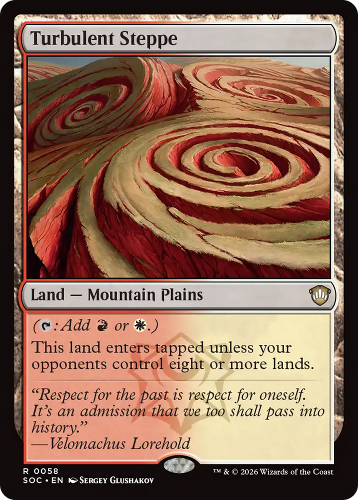 Turbulent Steppe [Secrets of Strixhaven Commander] Magic: The Gathering