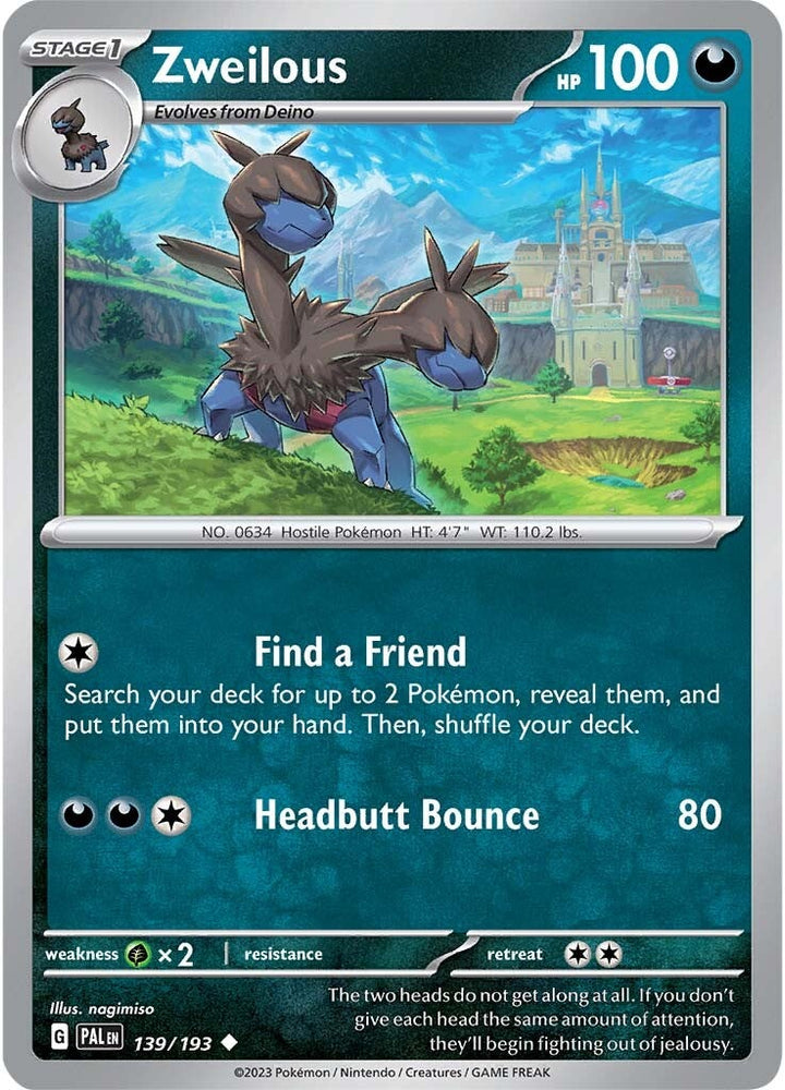 Zweilous (139/193) [Scarlet & Violet: Paldea Evolved] Pokémon