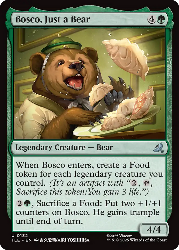 Bosco, Just a Bear [Avatar: The Last Airbender: Eternal-Legal] Magic: The Gathering