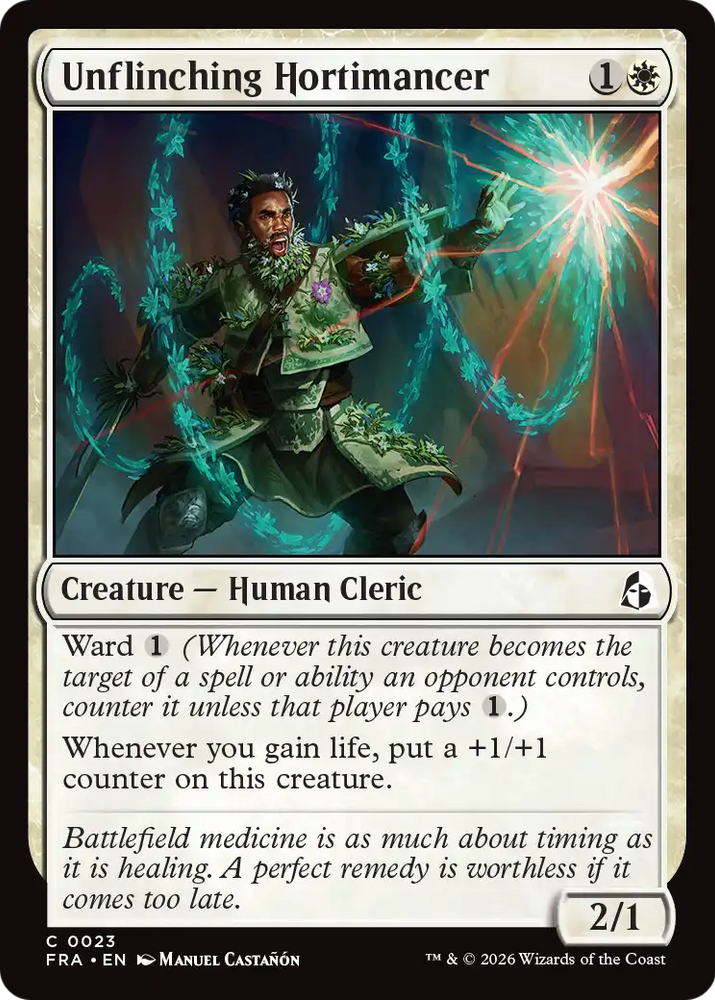 Unflinching Hortimancer [Reality Fracture] Magic: The Gathering