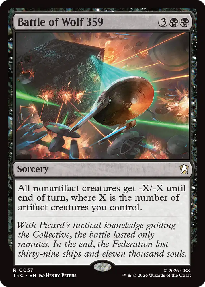 Battle of Wolf 359 (Surge Foil) [Star Trek Commander] Magic: The Gathering