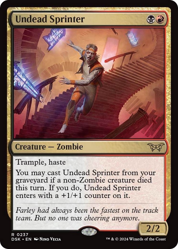 Undead Sprinter [Duskmourn: House of Horror] Magic: The Gathering