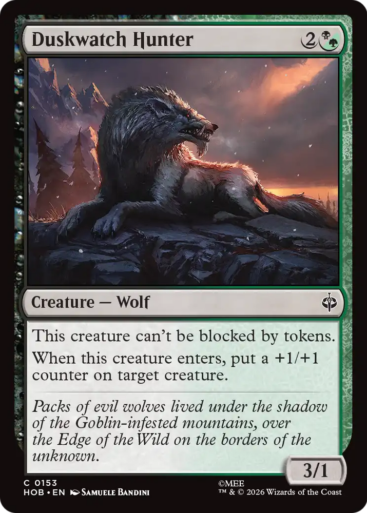 Duskwatch Hunter [The Hobbit] Magic: The Gathering