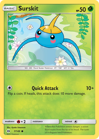 Surskit (7/149) [Sun & Moon: Base Set] Pokémon