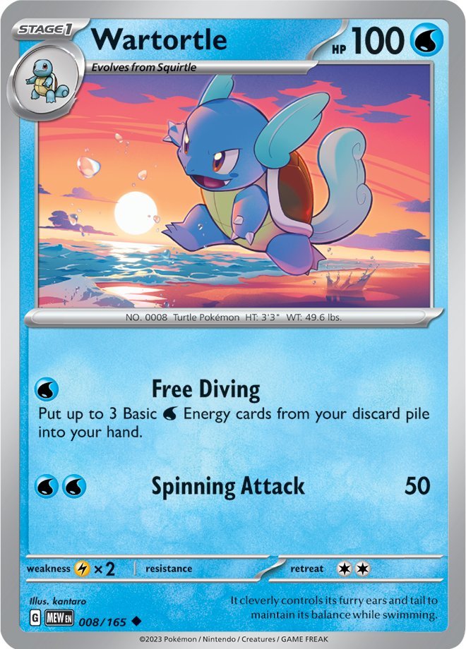 Wartortle (008/165) [Scarlet & Violet 151] Pokémon