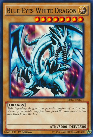 Blue-Eyes White Dragon (Version 1) [LDK2-ENK01] Common Yu-Gi-Oh!