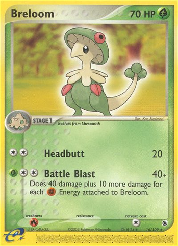 Breloom (16/109) [EX: Ruby & Sapphire] Pokémon