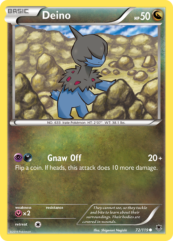Deino (72/119) [XY: Phantom Forces] Pokémon