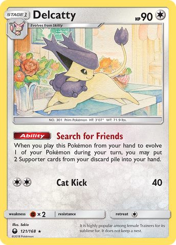 Delcatty (121/168) [Sun & Moon: Celestial Storm] Pokémon