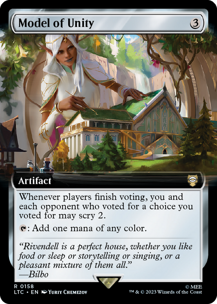 Model of Unity (Extended Art) [The Lord of the Rings: Tales of Middle-Earth Commander] Magic: The Gathering