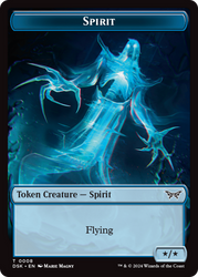 Spirit (0008) // Gremlin Double-Sided Token [Duskmourn: House of Horror Tokens] Magic: The Gathering