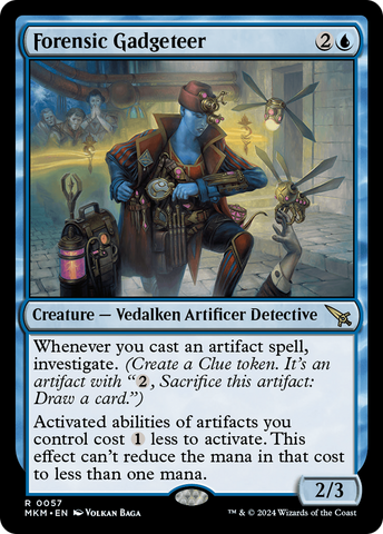 Forensic Gadgeteer [Murders at Karlov Manor] Magic: The Gathering
