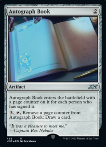 Autograph Book (Galaxy Foil) [Unfinity] Magic: The Gathering