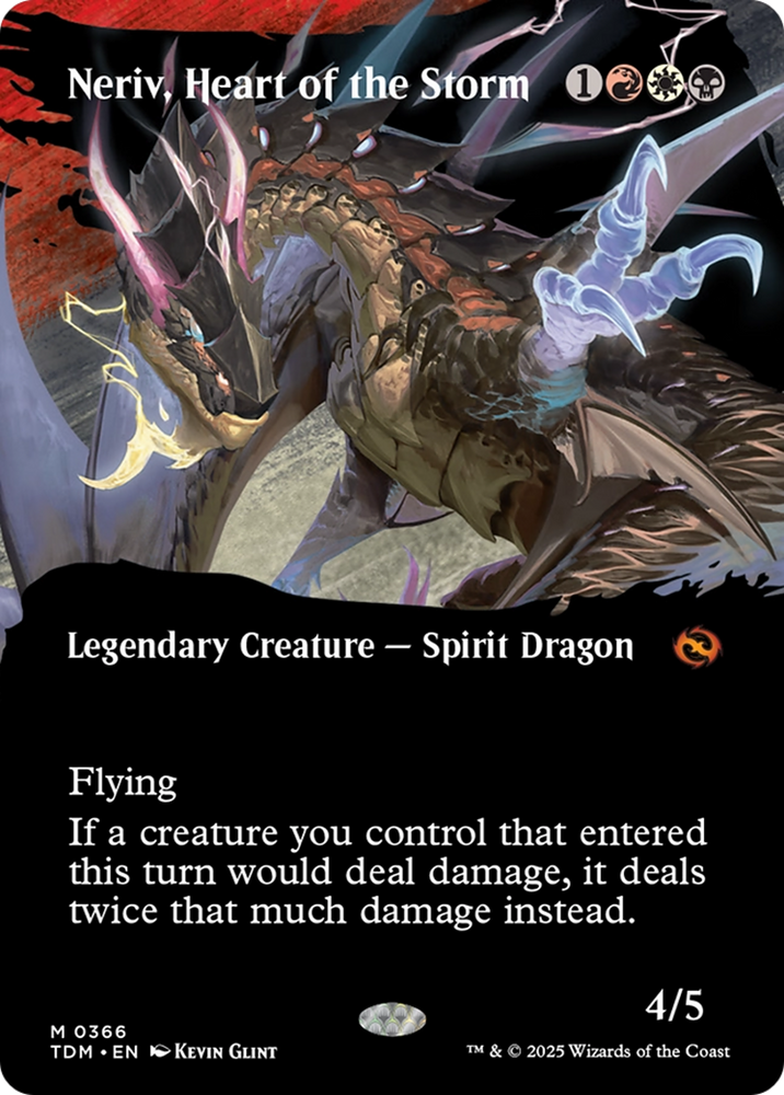 Neriv, Heart of the Storm (Borderless) [Tarkir: Dragonstorm] Magic: The Gathering
