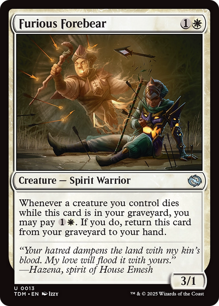 Furious Forebear [Tarkir: Dragonstorm] Magic: The Gathering