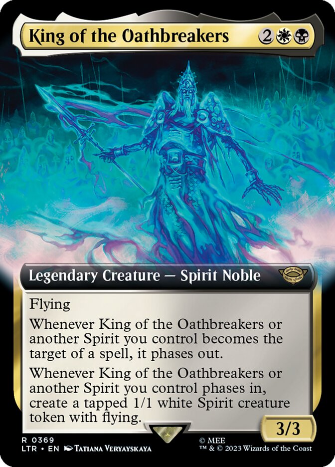 King of the Oathbreakers (Extended Art) [The Lord of the Rings: Tales of Middle-Earth] Magic: The Gathering