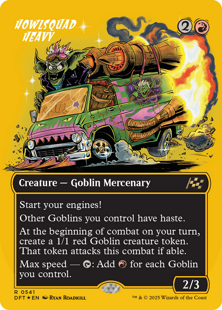 Howlsquad Heavy (Borderless) (First-Place Foil) [Aetherdrift] Magic: The Gathering