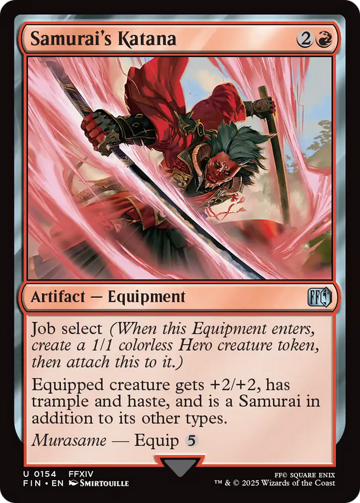 Samurai's Katana [FINAL FANTASY] Magic: The Gathering