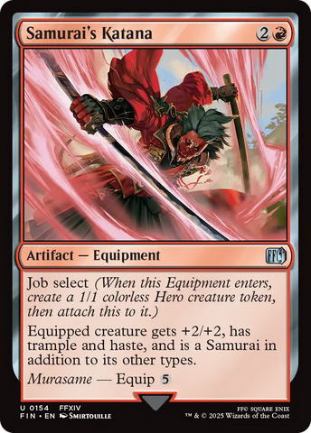 Samurai's Katana [FINAL FANTASY] Magic: The Gathering