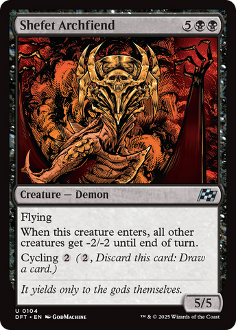 Shefet Archfiend [Aetherdrift] Magic: The Gathering