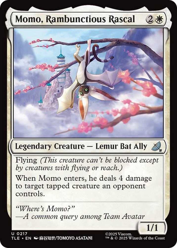 Momo, Rambunctious Rascal [Avatar: The Last Airbender: Eternal-Legal] Magic: The Gathering