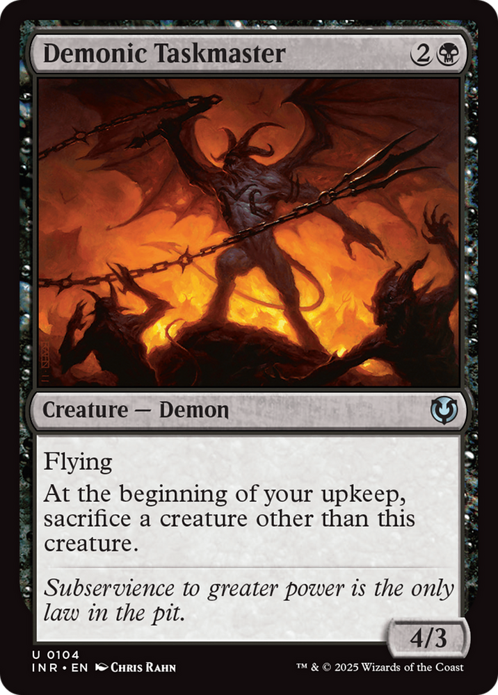 Demonic Taskmaster [Innistrad Remastered] Magic: The Gathering