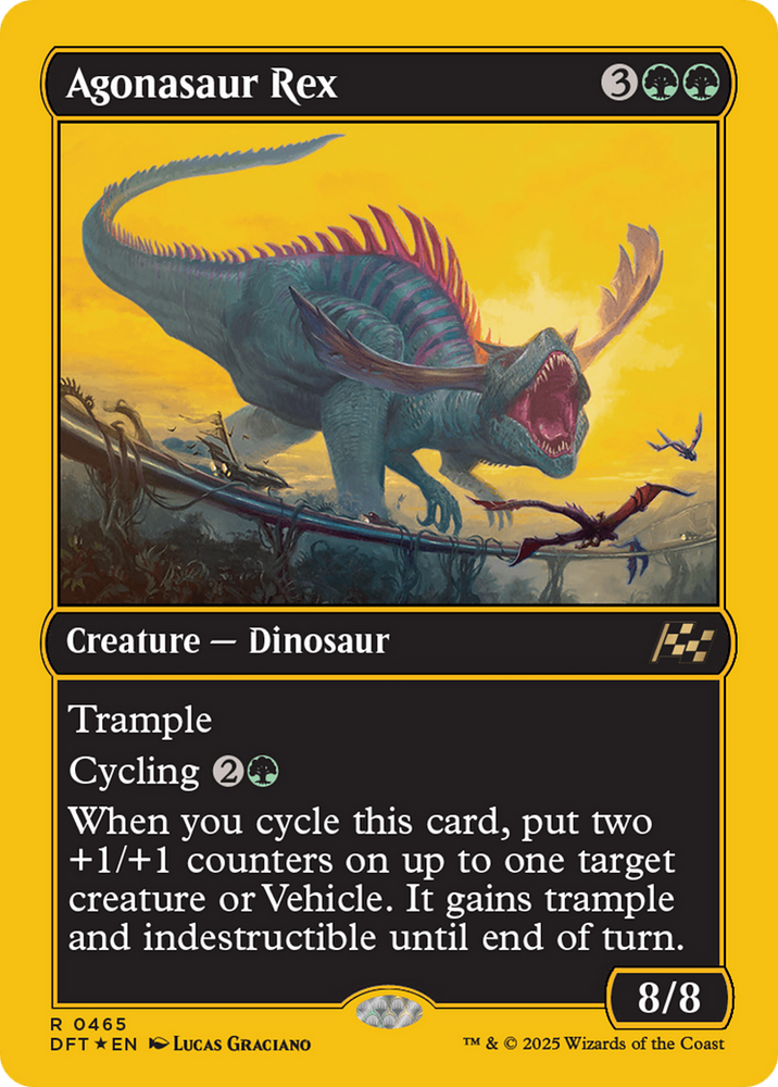 Agonasaur Rex (First-Place Foil) [Aetherdrift] Magic: The Gathering