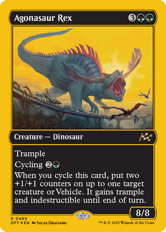 Agonasaur Rex (First-Place Foil) [Aetherdrift] Magic: The Gathering