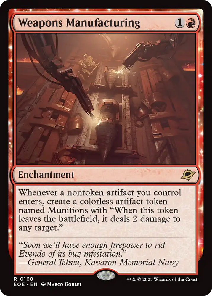 Weapons Manufacturing [Edge of Eternities] Magic: The Gathering
