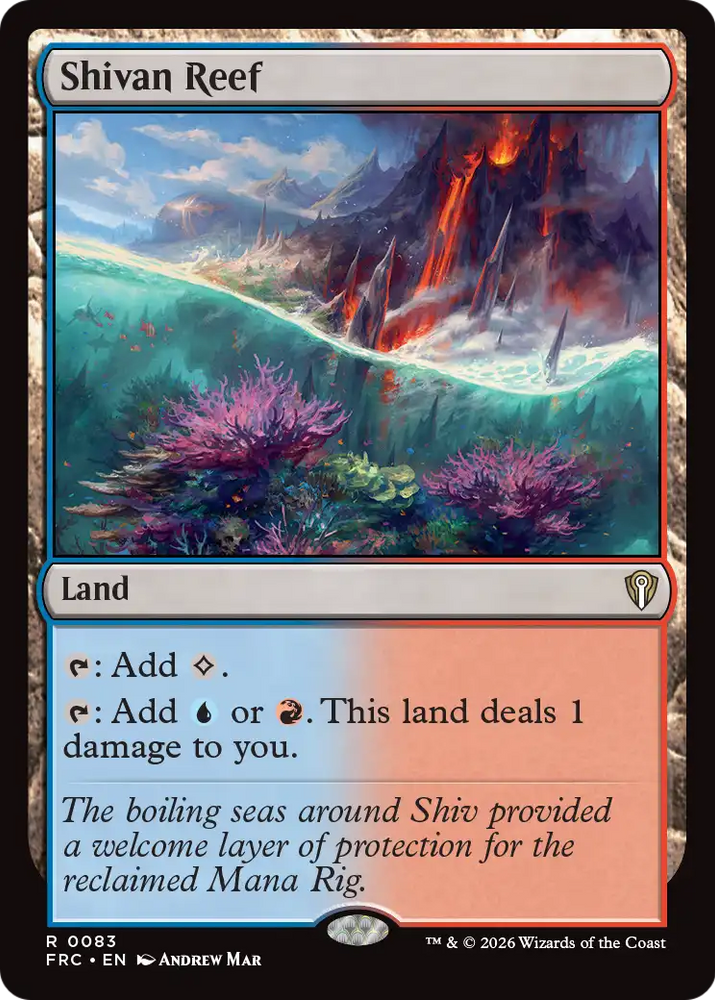Shivan Reef [Reality Fracture Commander] Magic: The Gathering