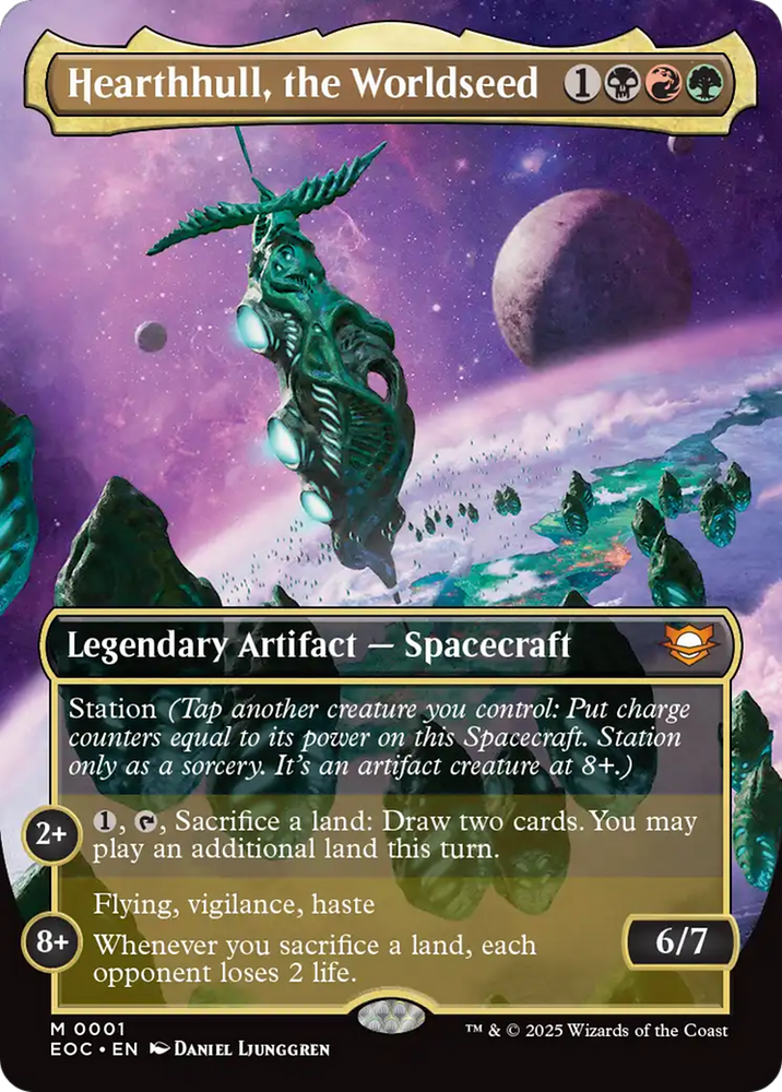 Hearthhull, the Worldseed (Borderless) [Edge of Eternities Commander] Magic: The Gathering