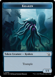 Treasure (20) // Kraken Double-Sided Token [March of the Machine Tokens] Magic: The Gathering