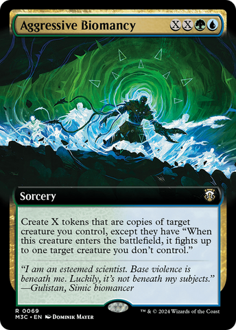 Aggressive Biomancy (Extended Art) [Modern Horizons 3 Commander] Magic: The Gathering