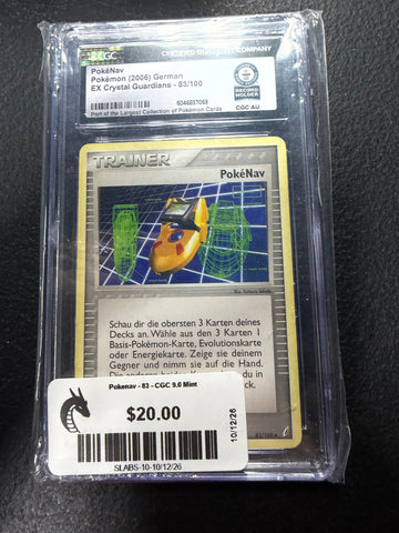 Pokenav - 83 - CGC 9.0 Mint -  (Uncommon) Pokemon