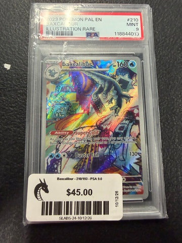 Baxcalibur - 210/193 - PSA 9.0 MINT -  (Illustration Rare) Pokemon