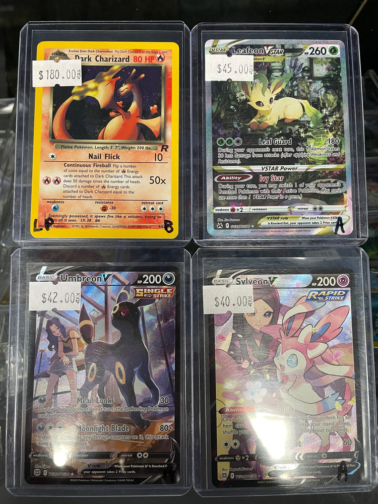 POKEMON - Charizard / Leafeon / Umbreon / Sylveon lot Dragons Den Shop