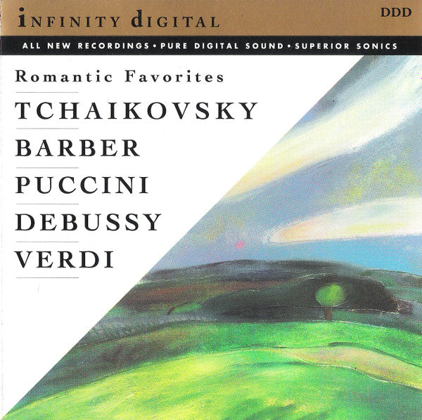 Pyotr Ilyich Tchaikovsky, Samuel Barber, Giacomo Puccini, Claude Debussy, Giuseppe Verdi, Maurice Ravel, Sergei Vasilyevich Rachmaninoff -Romantic Favorites CD