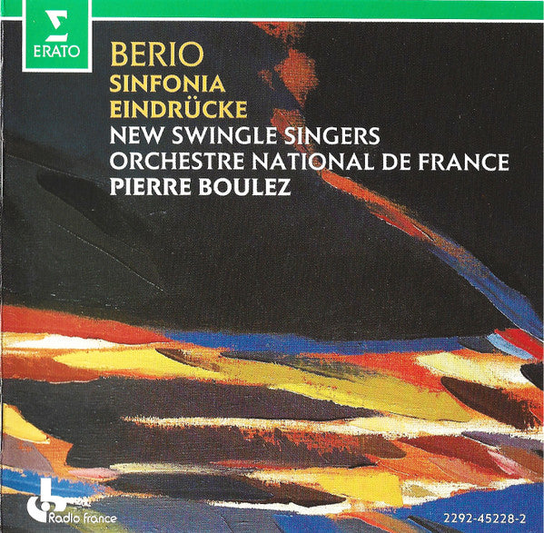 Luciano Berio, The New Swingle Singers, Orchestre National De France, Pierre Boulez -Sinfonia / Eindrücke CD