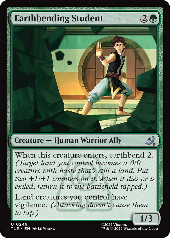Earthbending Student [Avatar: The Last Airbender: Eternal-Legal] Magic: The Gathering