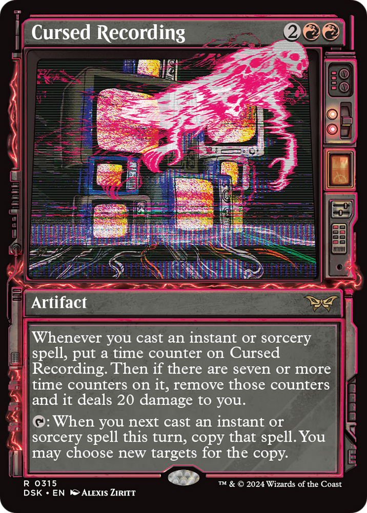 Cursed Recording (Showcase) [Duskmourn: House of Horror] Magic: The Gathering