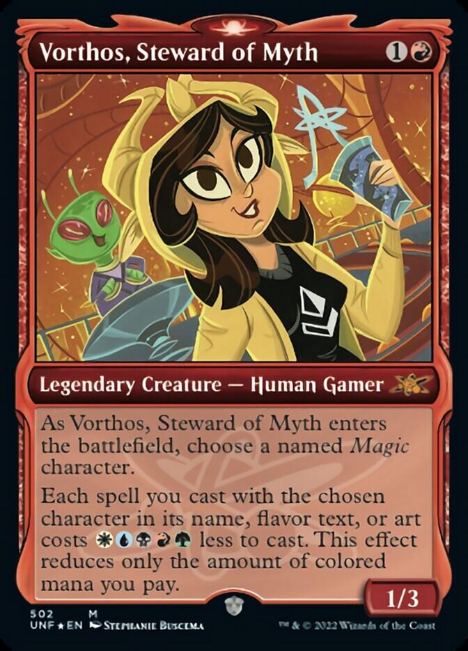 Vorthos, Steward of Myth (Showcase) (Galaxy Foil) [Unfinity] Magic: The Gathering