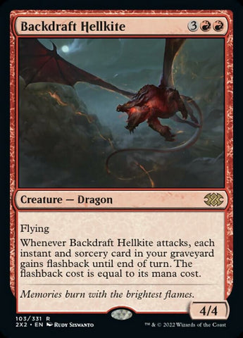 Backdraft Hellkite [Double Masters 2022] Magic: The Gathering